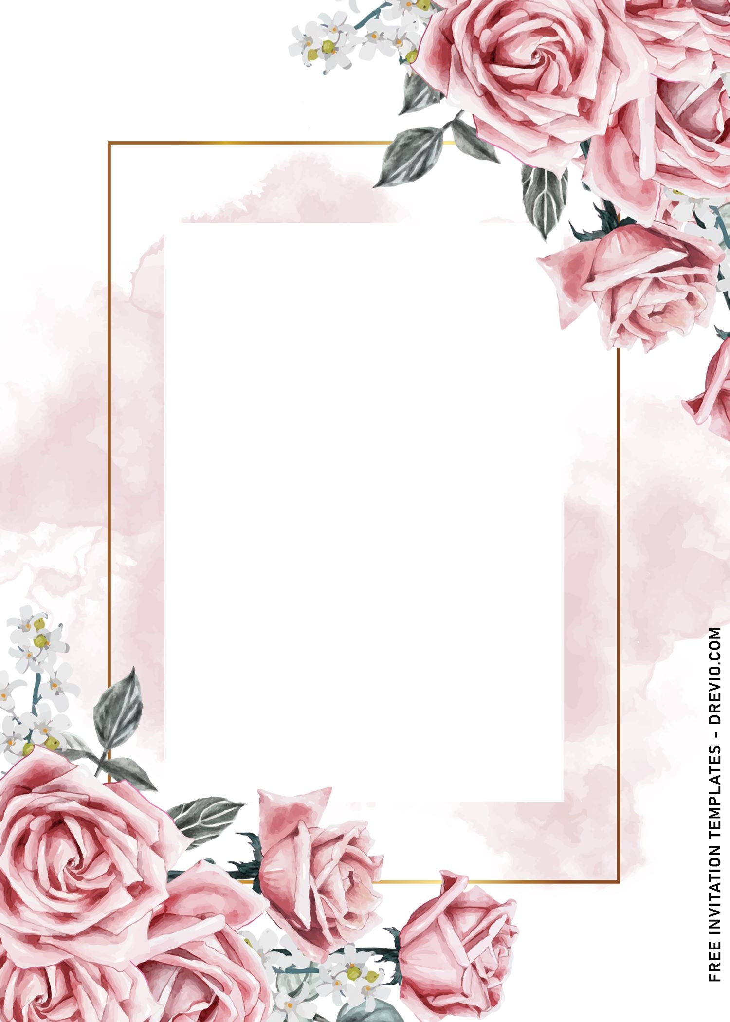 Rose Gold Invitation Template