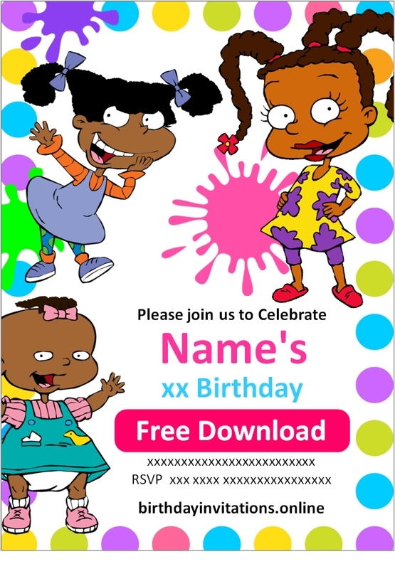 Rugrats Invitations Birthday Invitations
