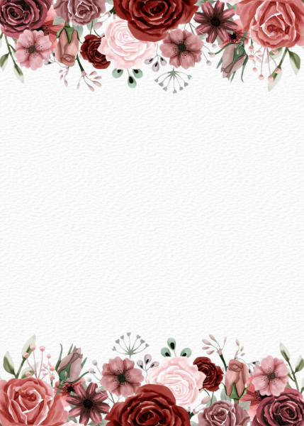 Rustic Burgundy Watercolor Floral Invitation Zazzle Watercolor