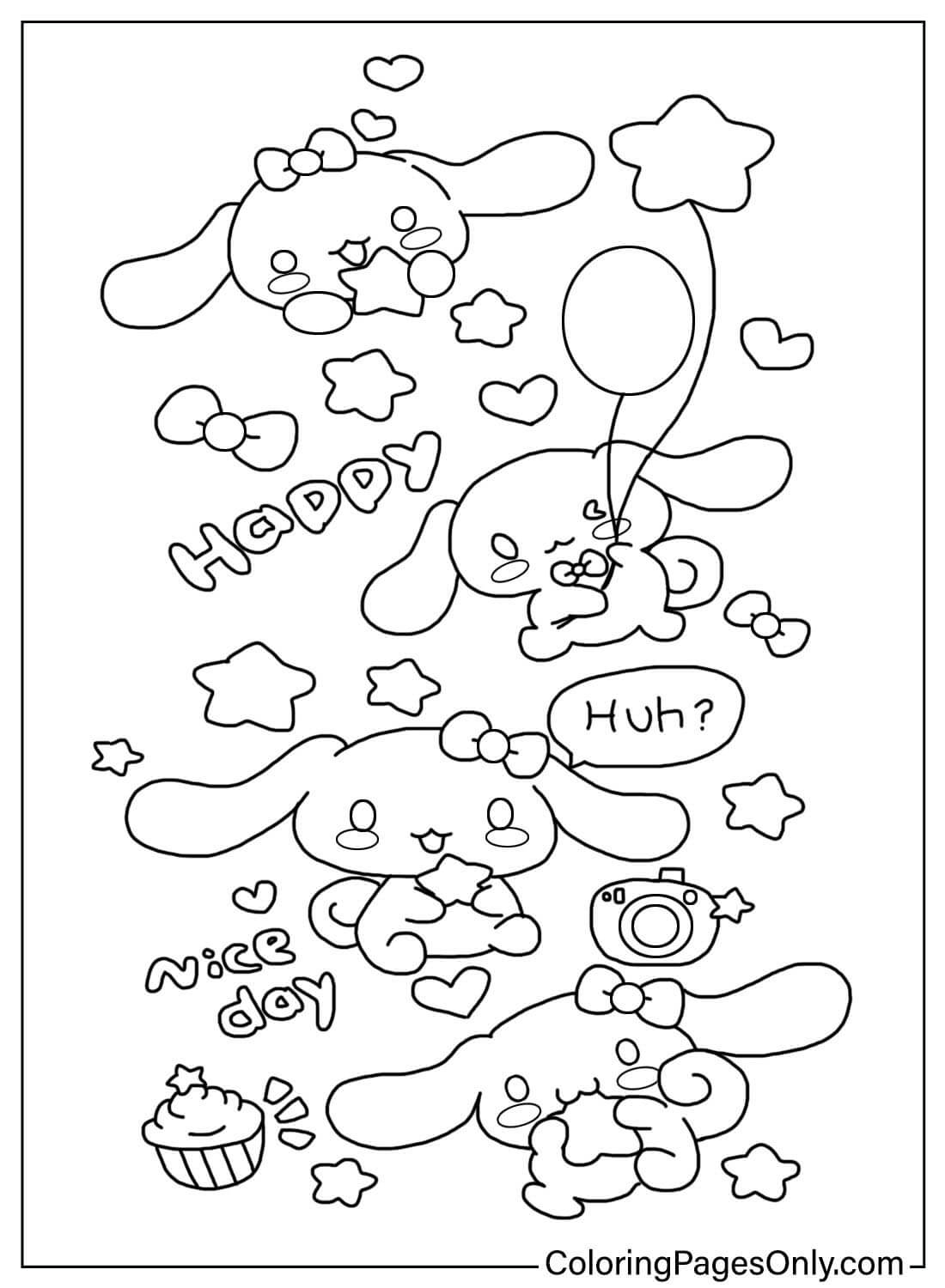 Cinnamoroll Sanrio Coloring Pages