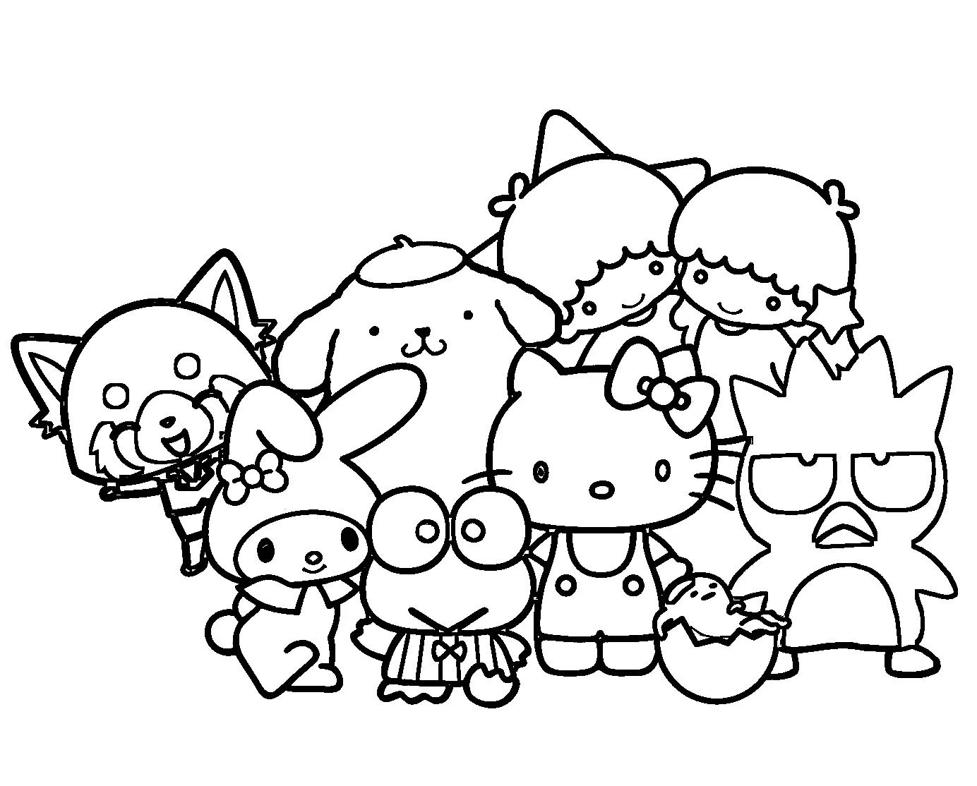 Sanrio Coloring Pages Coloring Home