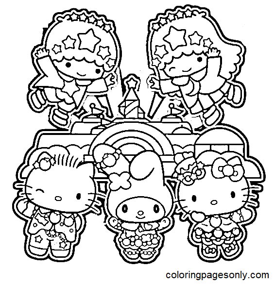 Sanrio Printable Coloring Pages Free Printable Coloring 55 OFF