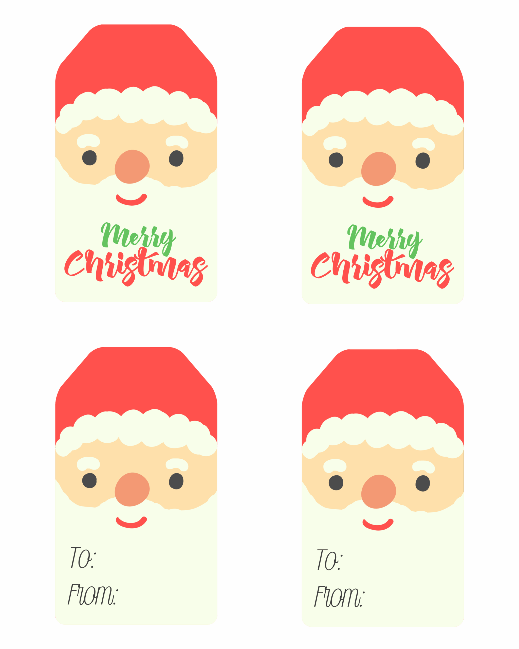 printable santa pictures