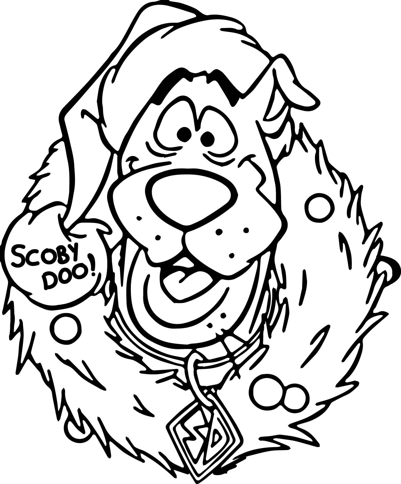 Scooby Doo Christmas Coloring Printable Pages Download Wecoloringpage