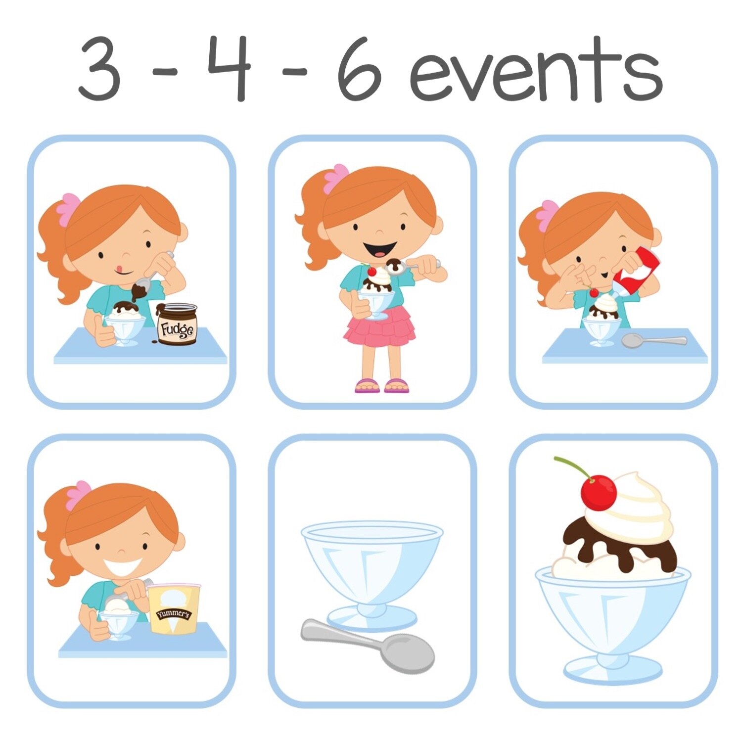 Sequencing Story Card Printables Summer SLP Worksheets Library