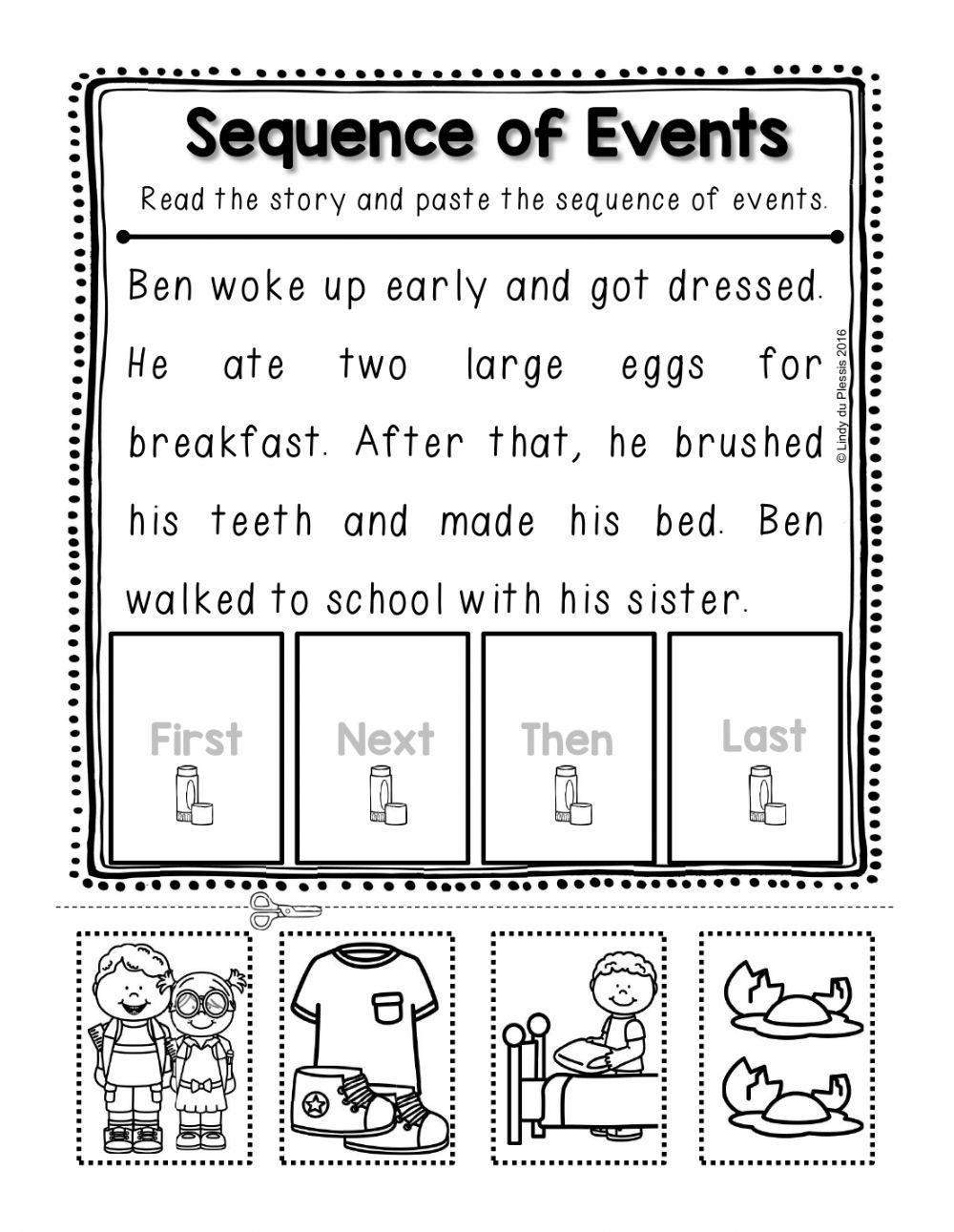 Sequencing Worksheet Interactive Worksheet Live Worksheets 