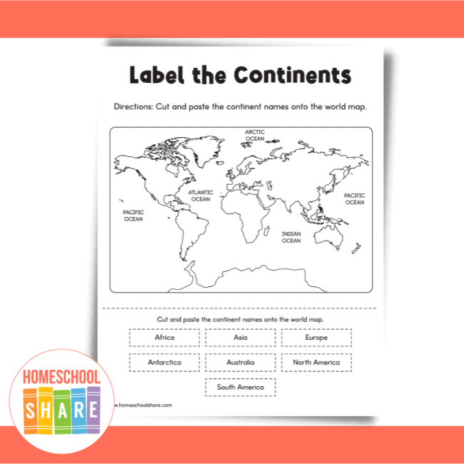 Seven Continents Worksheets Homeschool Share Worksheets Library