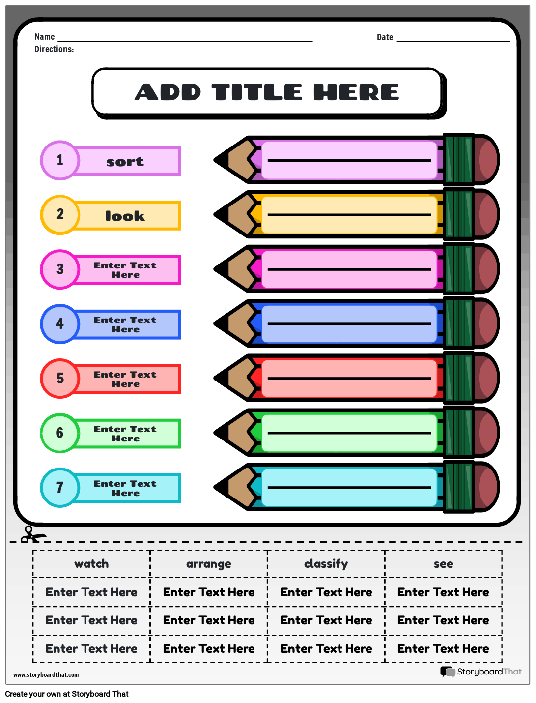 Shades Of Meaning Worksheets For Effective Learning StoryboardThat 
