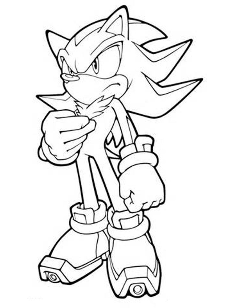 Shadow Sonic Coloring Pages Coloring Book 