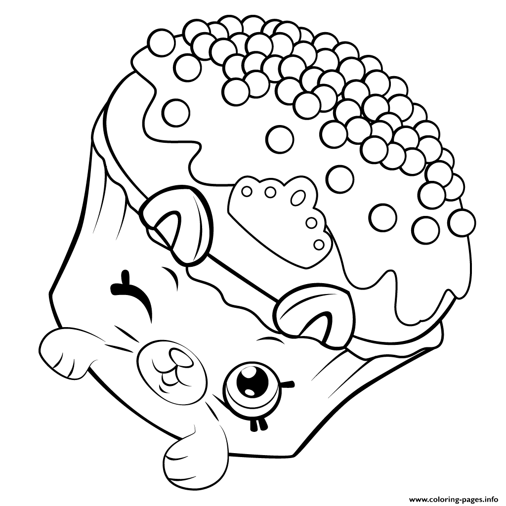 Shopkins Petkins Cupcake Coloring Pages Printable