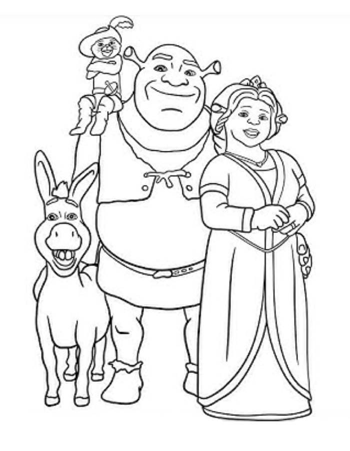 Shrek Coloring Page