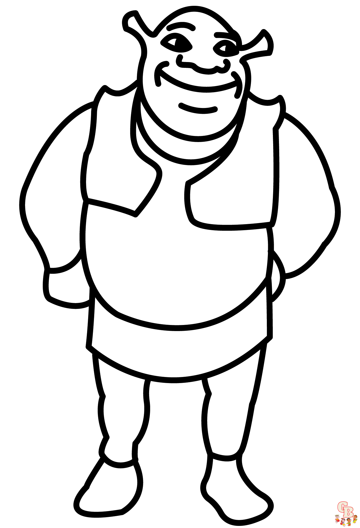 Shrek Coloring Pages Free Printable Sheets For Kids GBcoloring