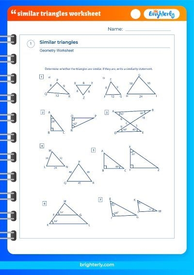 Similar Triangles Worksheet PDF Worksheets Library