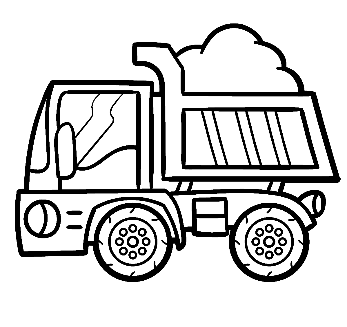 Dump Truck Coloring Page