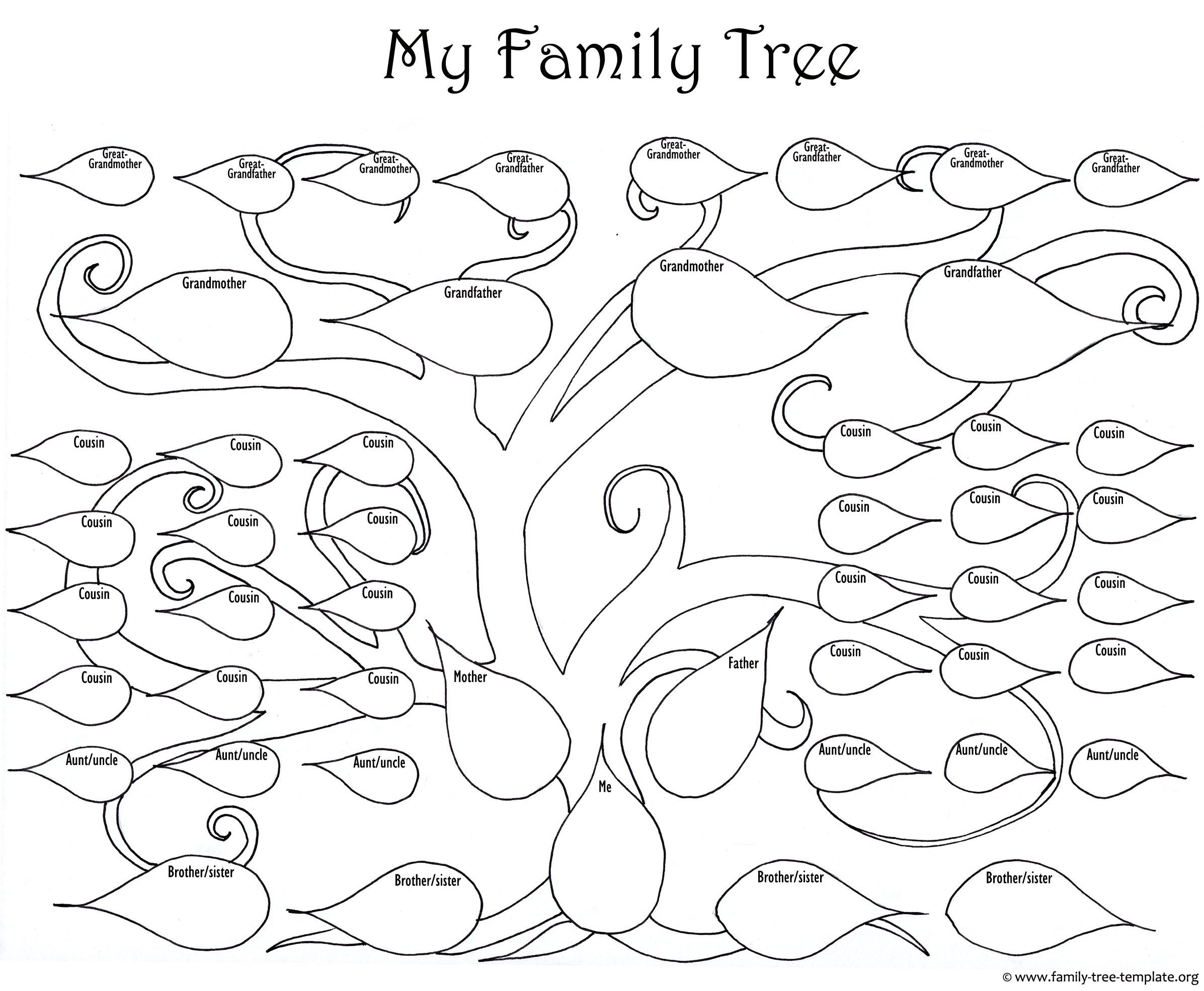 free printable family tree templates
