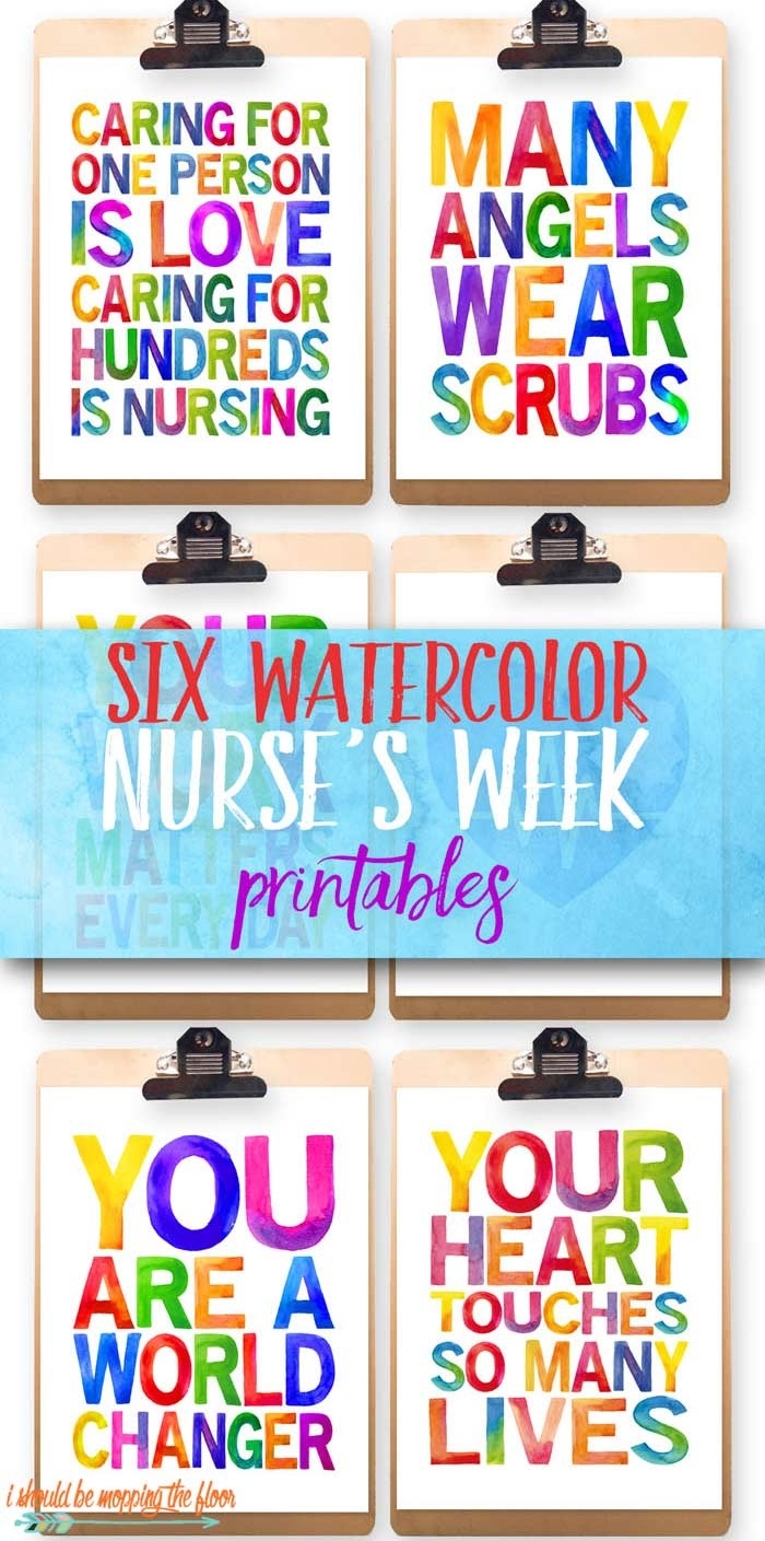 nurses week printable cards