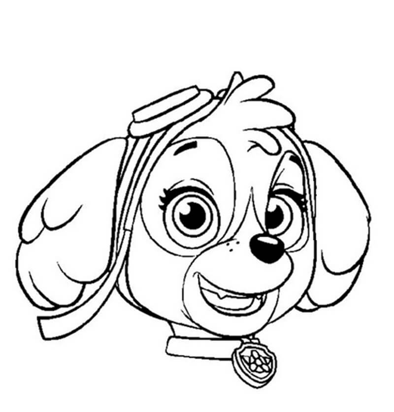 Skye Paw Patrol Coloring Pages