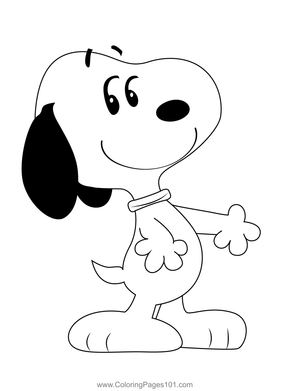 Snoopy Coloring Page