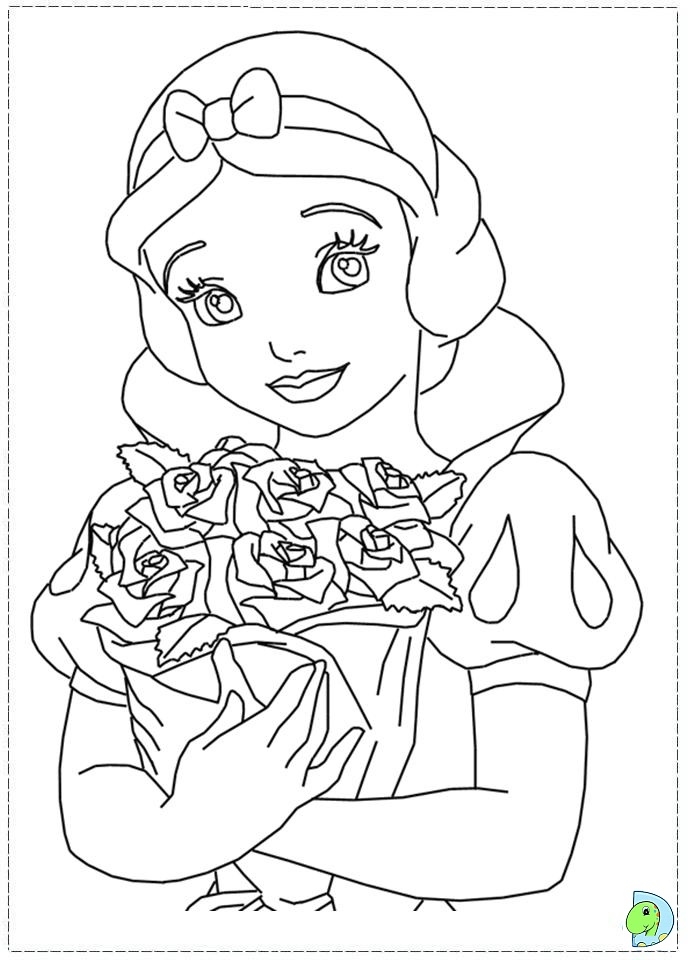 Snow White Coloring Page DinoKids