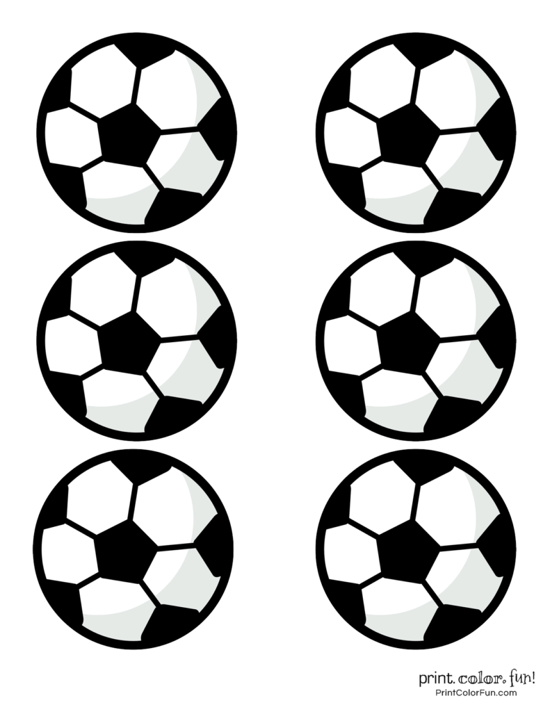 Soccer Ball Color Page