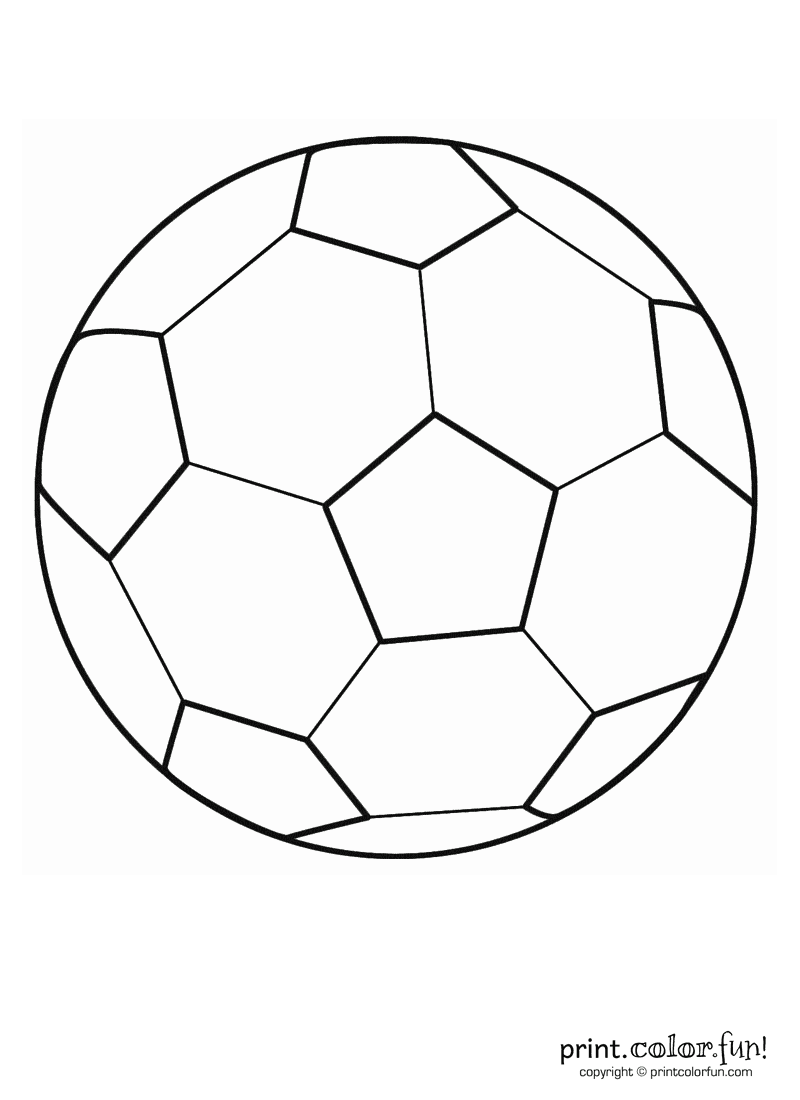 Soccer Ball Coloring Pages Print Color Fun 