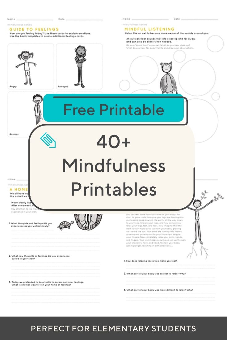 Social Emotional Learning Worksheets Mindfulness Activities Social