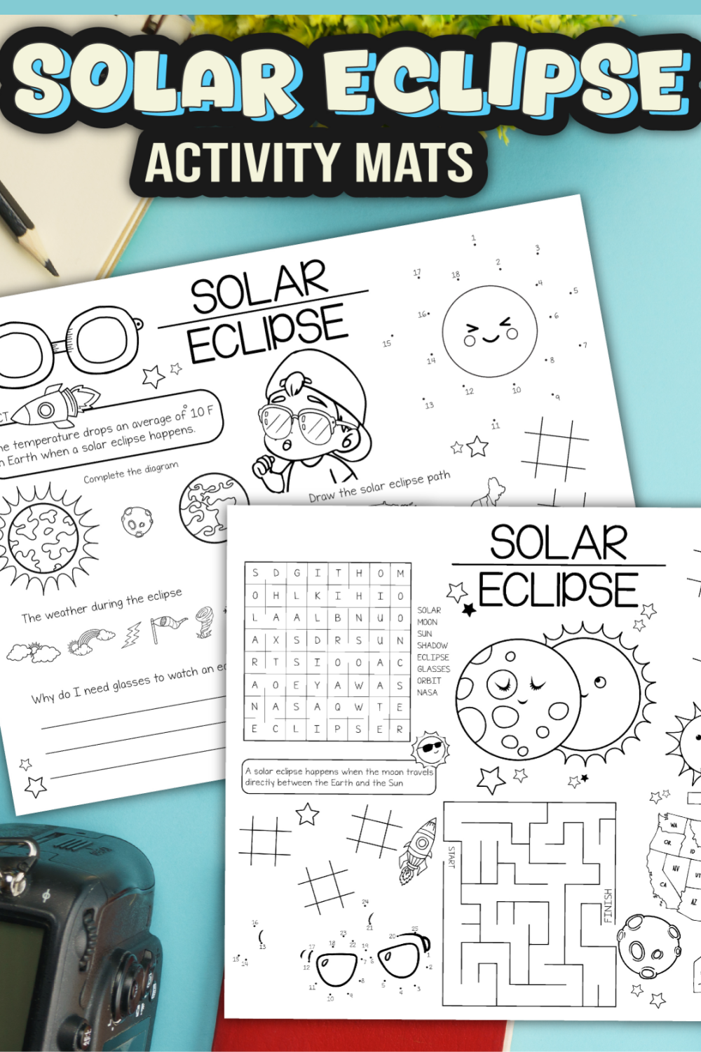 Solar Eclipse Printables For Kids Oh My Creative