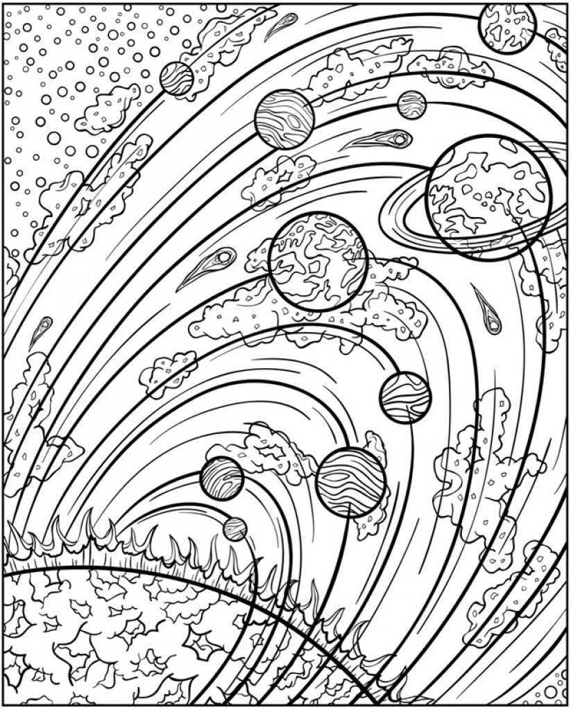 free solar system coloring pages