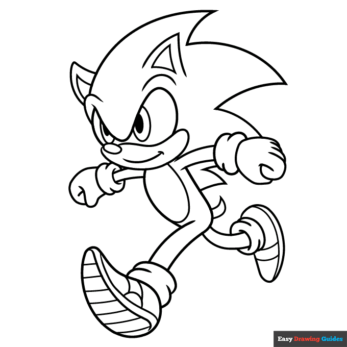 Sonic The Hedgehog Free Coloring Pages
