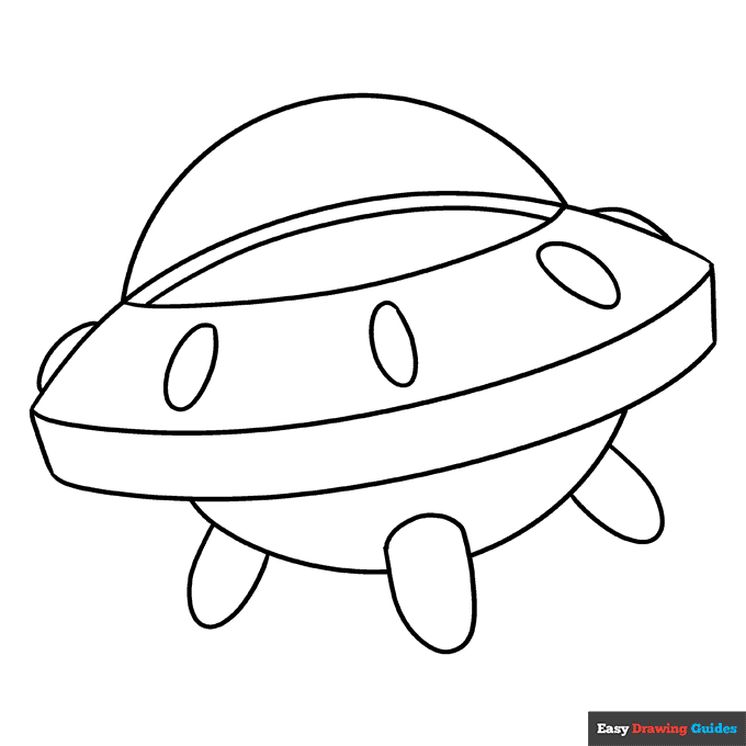 Coloring Page Spaceship
