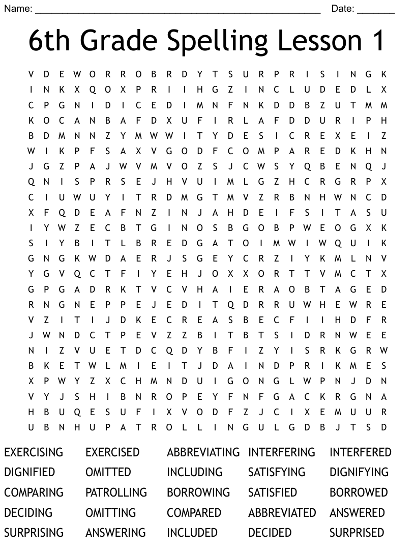 grammar for 6th graders worksheets