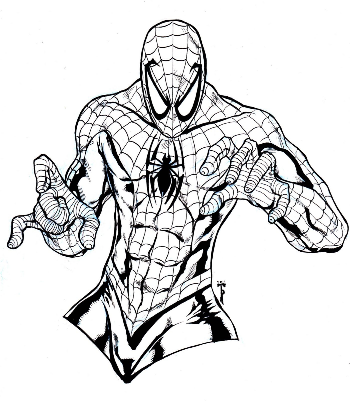 printable coloring pages spiderman