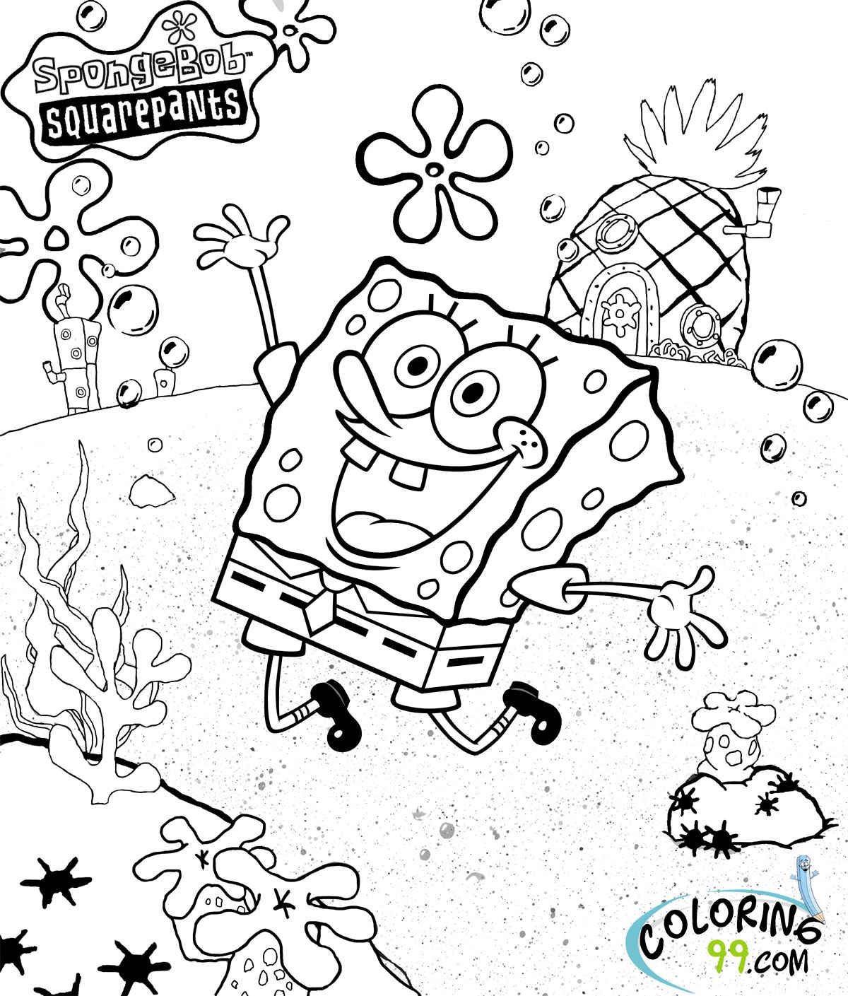 Spongebob Squarepants Coloring Pages