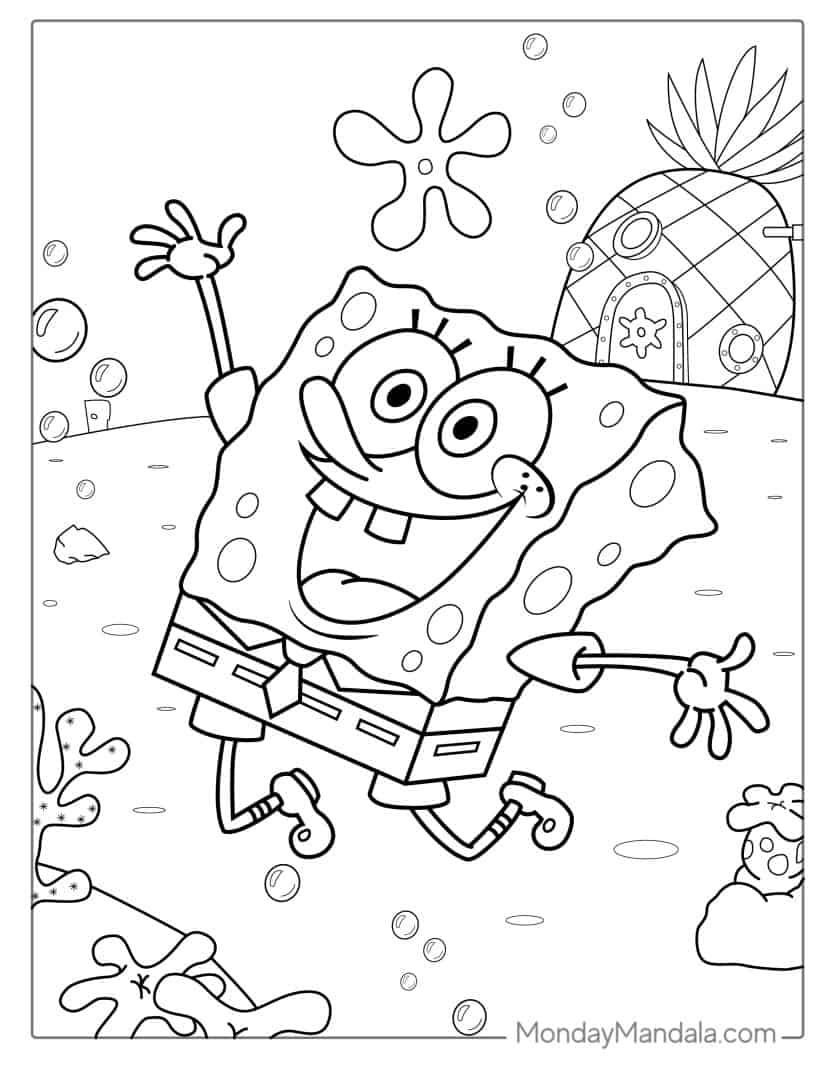 Spongebob Printable Coloring Pages