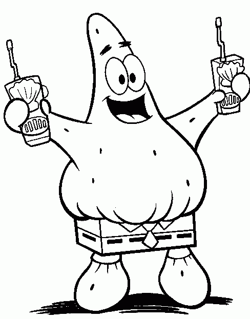 SpongeBob Patrick Coloring Page