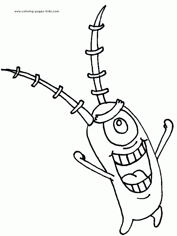 Spongebob Squarepants Color Page Cartoon Color Pages Printable 