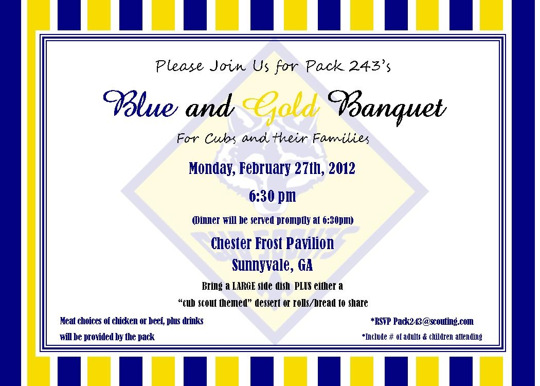 Sports Banquet Invitation Template