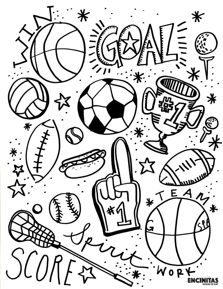 Sports Coloring Page Coloring Home