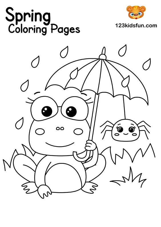Printable Spring Coloring Pages