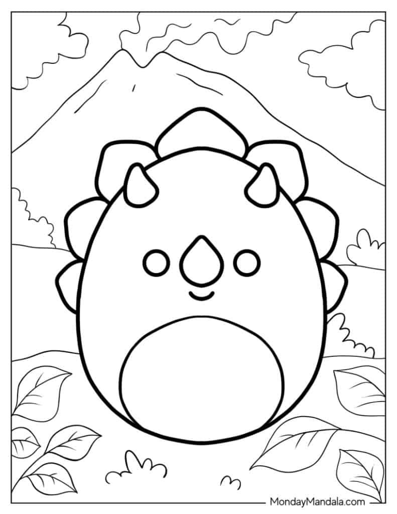 Squishmallow Coloring Pages Coloring Nation