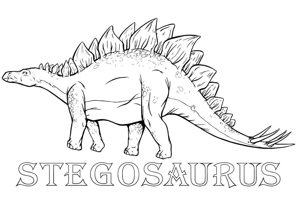 Stegosaurus Coloring Page