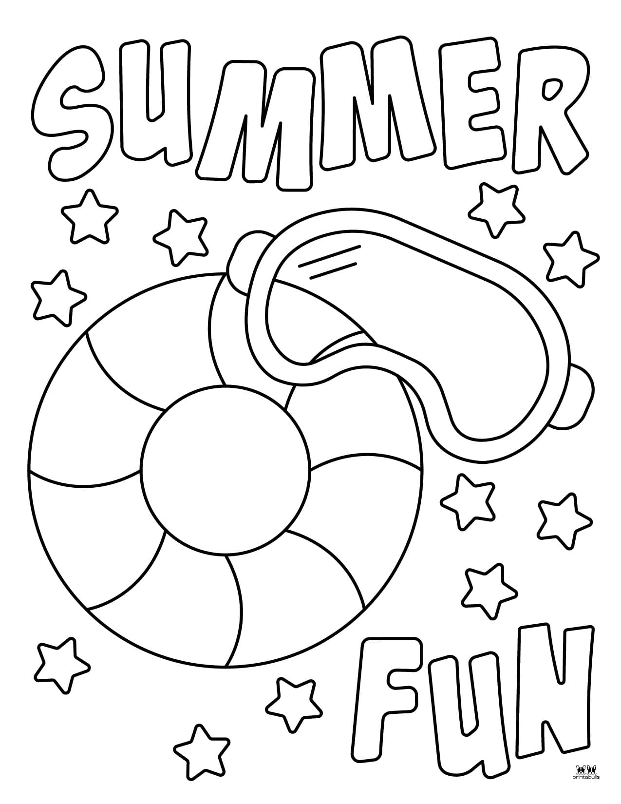 printable coloring pages summer