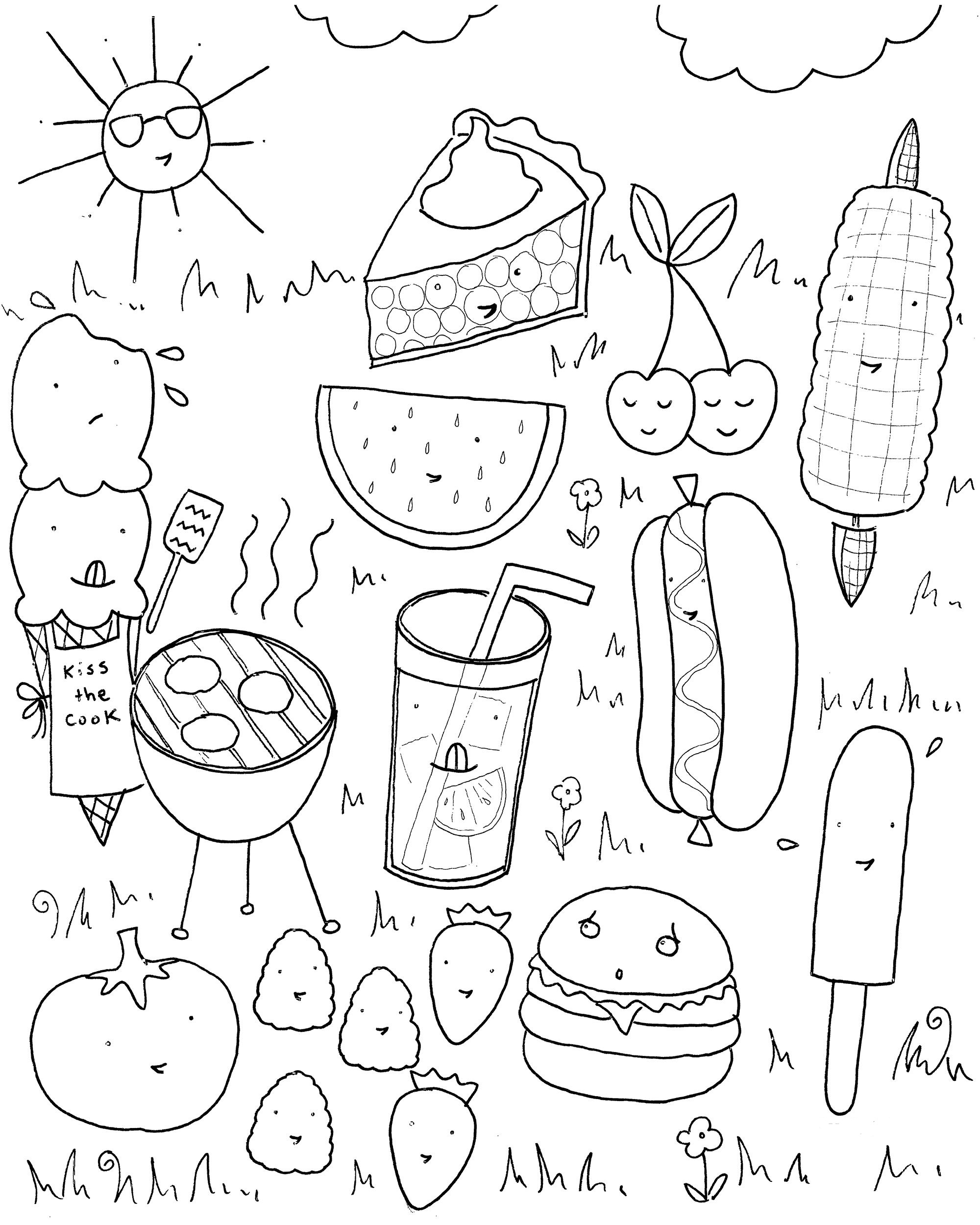 Free Printable Coloring Pages Summer