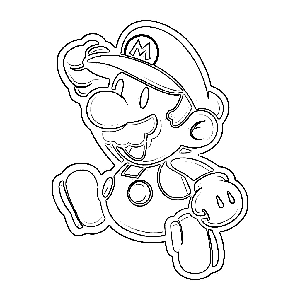Free Coloring Pages Mario