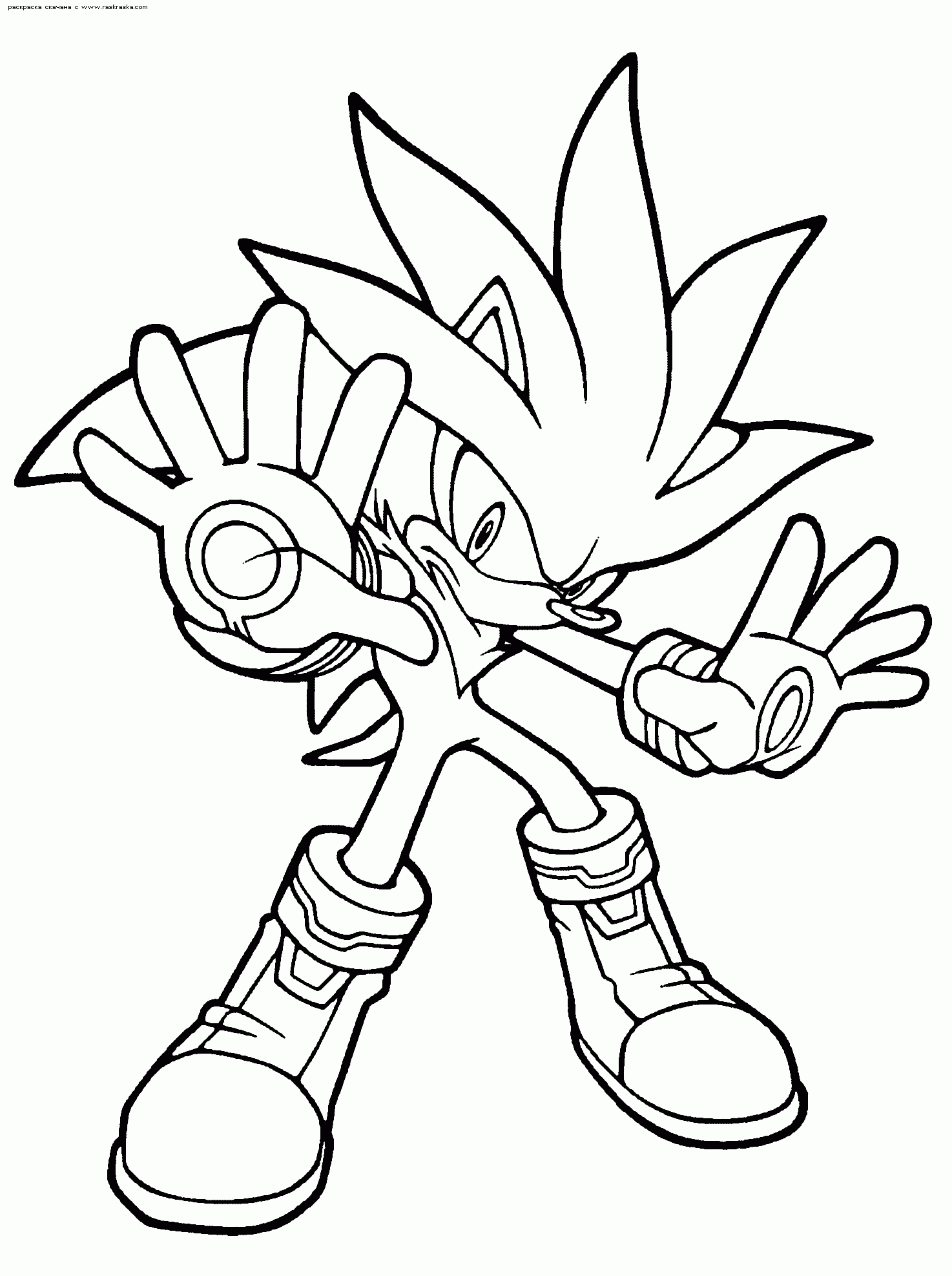 Super Sonic And Super Shadow And Super Silver Coloring Pages Coloring 