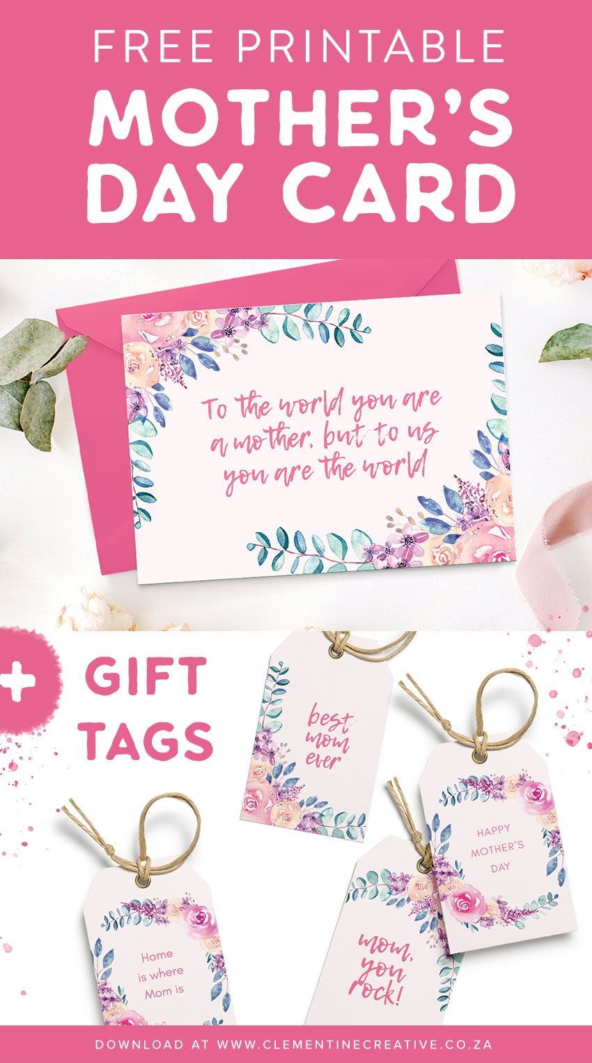Surprise Mom With This Beautiful Mother 39 s Day Card Gift Tags free 