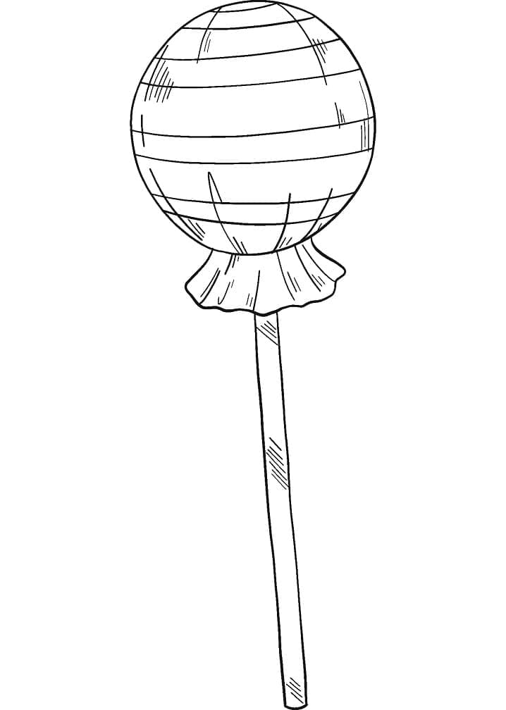 Lollipop Coloring Page
