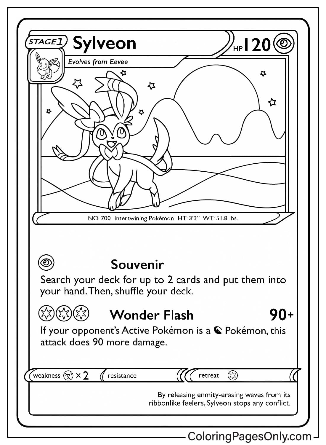 Pokemon Card Coloring Page