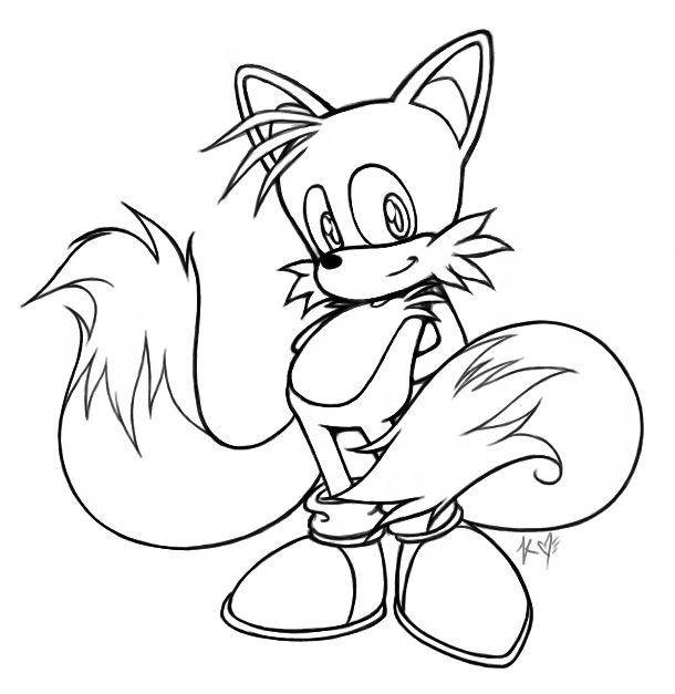 Tails The Fox Coloring Pages