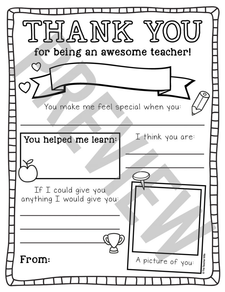 teacher worksheet